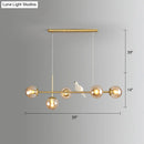 GobekUsa Modo Island Glass 5-Light Pendant Light for Restaurants