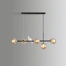 GobekUsa Modo Island Glass 5-Light Pendant Light for Restaurants