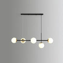 GobekUsa Modo Island Glass 5-Light Pendant Light for Restaurants