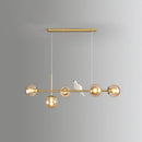 GobekUsa Modo Island Glass 5-Light Pendant Light for Restaurants