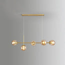 GobekUsa Modo Island Glass 5-Light Pendant Light for Restaurants
