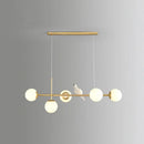 GobekUsa Modo Island Glass 5-Light Pendant Light for Restaurants