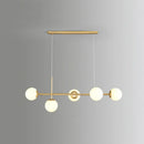 GobekUsa Modo Island Glass 5-Light Pendant Light for Restaurants