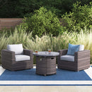 Alora 3-Piece Modular Rattan Patio Sofa Set With Weather-Resistant Cushions (SAK75321) by SAKSBY WHOLESALE