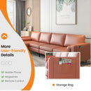 Modular L-shaped 4-Seat Sectional Sofa with Reversible Chaise and 2 USB Socket by LJGDeals