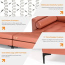 Modular L-shaped 4-Seat Sectional Sofa with Reversible Chaise and 2 USB Socket by LJGDeals