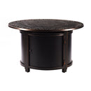 Aluminum 44-in Round Propane Fire Table with Beads, Covers and Lid