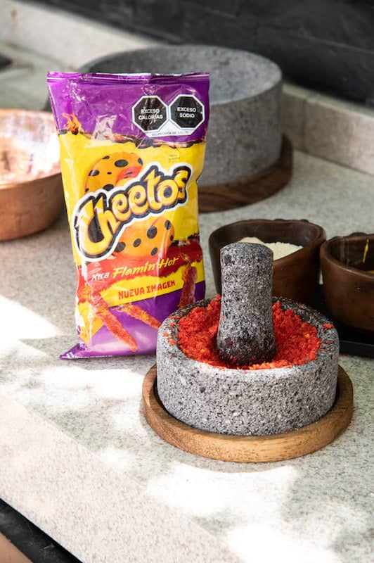 Molcajete Chilmamolli 6" Volcanic Stone with Wooden Base