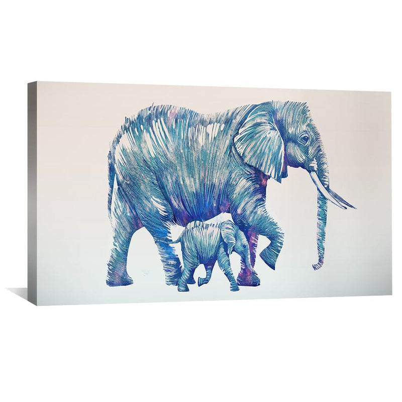 Momma Elephant Canvas