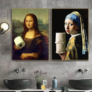GobekUsa Mona Lisa Bathroom Wall Art Decor