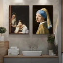 GobekUsa Mona Lisa Bathroom Wall Art Decor