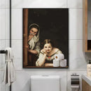 GobekUsa Mona Lisa Bathroom Wall Art Decor