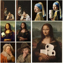 GobekUsa Mona Lisa Bathroom Wall Art Decor