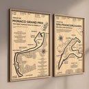 GobekUsa Monaco Grand Prix F1 Racing Poster Art