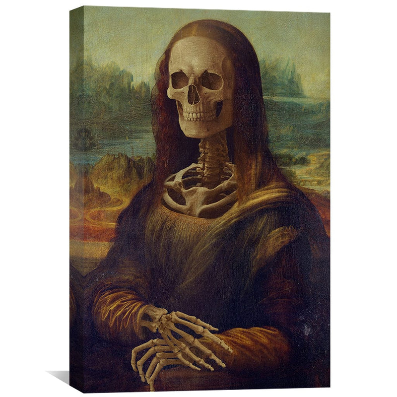 Mona Lisa Skeleton Canvas