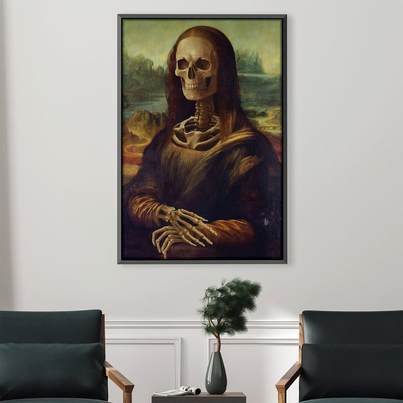 Mona Lisa Skeleton Canvas