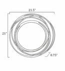 Monamon Round Rattan Mirror