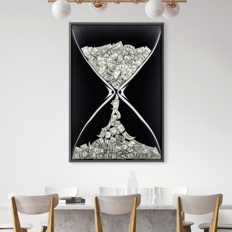 Money Hourglass Canvas