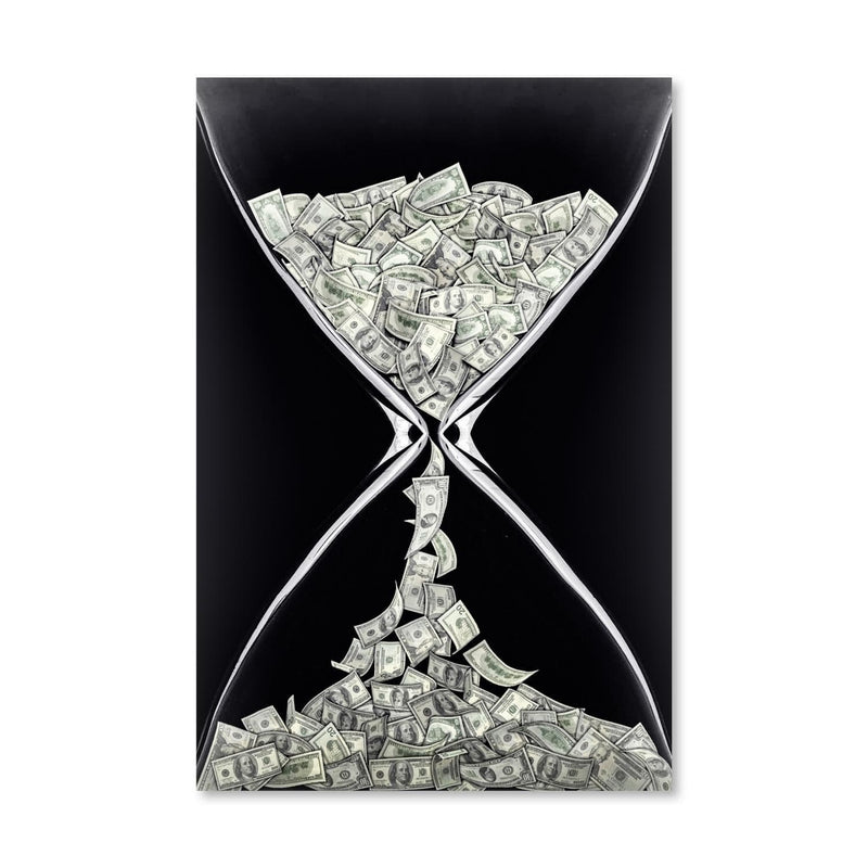 Money Hourglass Canvas