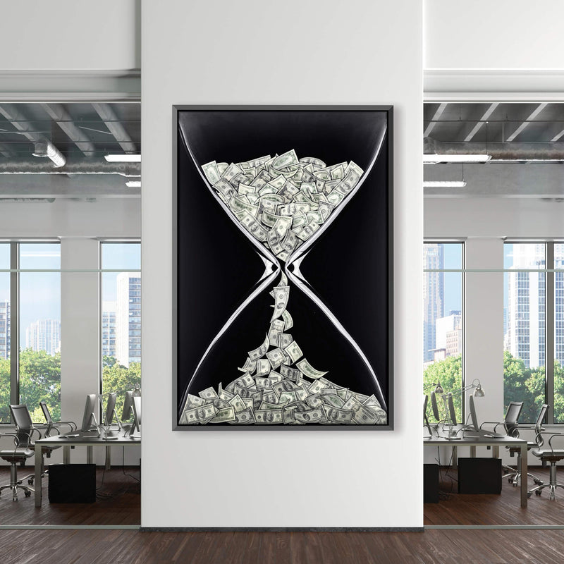 Money Hourglass Canvas