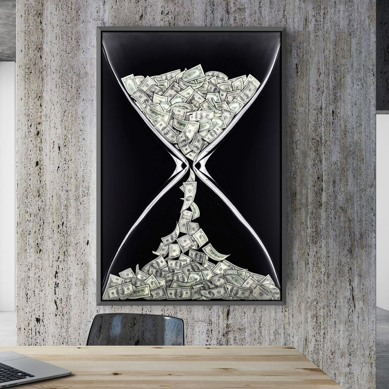 Money Hourglass Canvas