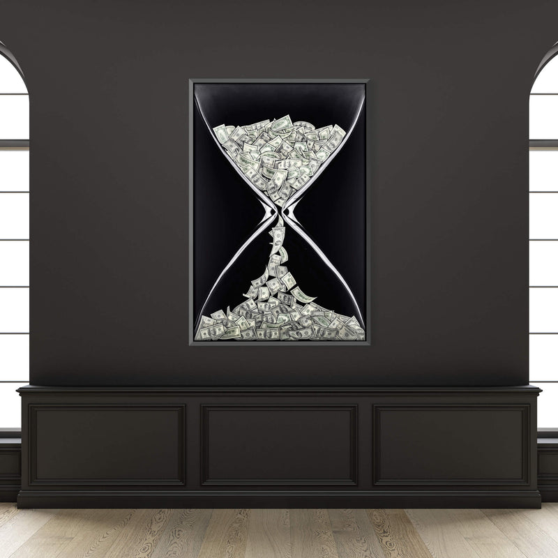 Money Hourglass Canvas