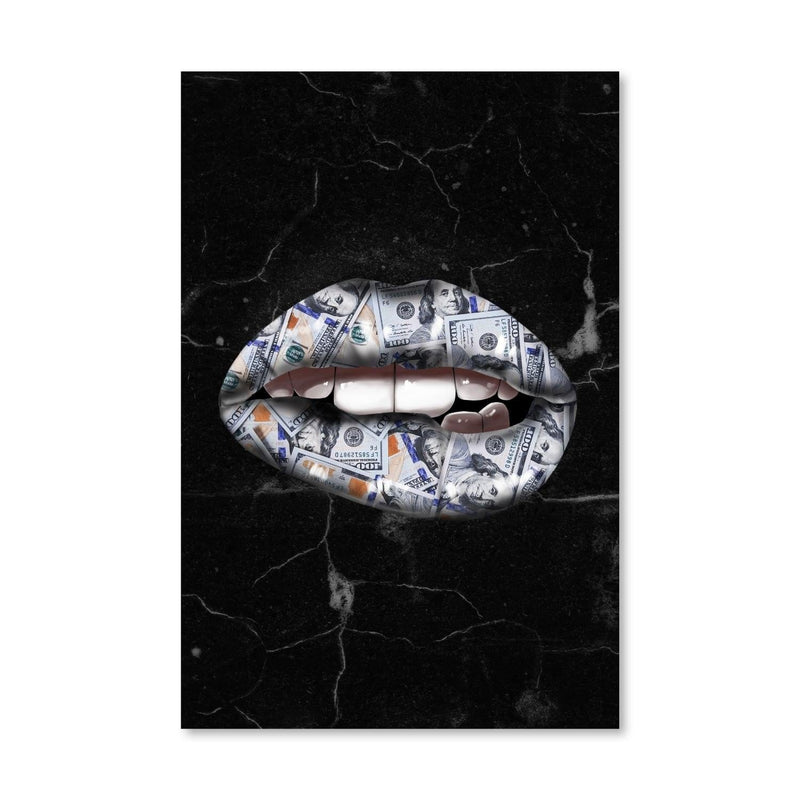 Money Lips Canvas