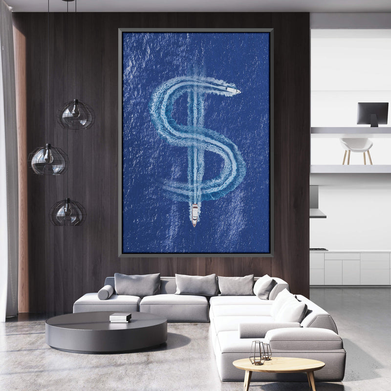 Money Yacht Canvas