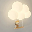 GobekUsa Cloud Cartoon Wall Lamp for Nursery Room, Kids Bedroom, Cute Animal Sconce