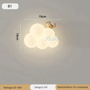 GobekUsa Cloud Cartoon Wall Lamp for Nursery Room, Kids Bedroom, Cute Animal Sconce