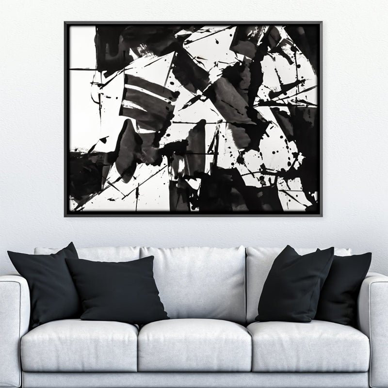 Monochromatic Symphony Canvas