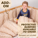 Full Montessori Floor Bed Frame for Toddlers with Fence