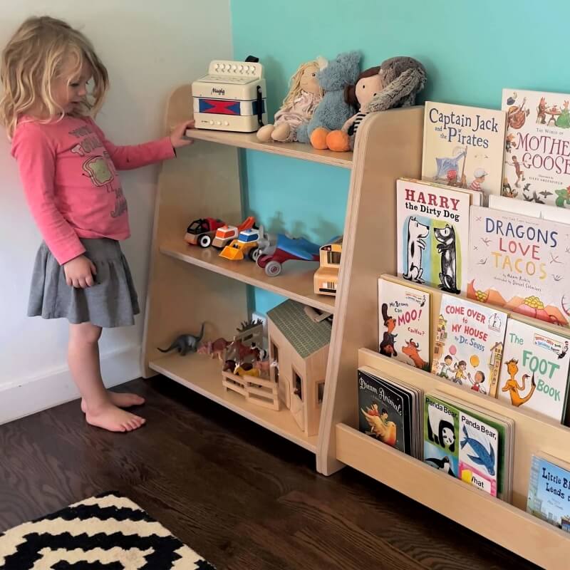 Tiered Montessori Bookshelf