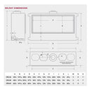 Montigo DelRay Linear Direct Vent Natural Gas Fireplace [DRL36/48/6013NI] (SAK31245)