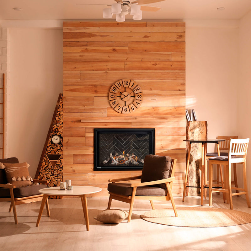 Montigo DelRay Square Full Load Direct Vent Natural Gas Fireplace With Battery Backup [DRSQ34/38/42NI-2] (SAK15983)