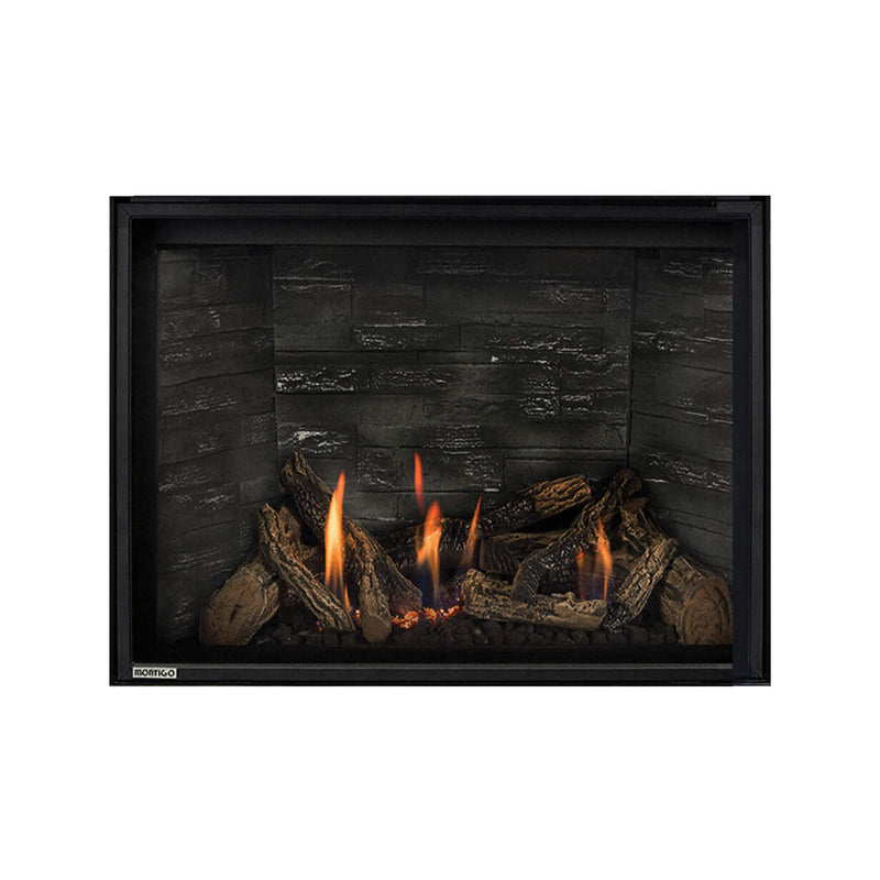Montigo DelRay Square Full Load Direct Vent Natural Gas Fireplace With Battery Backup [DRSQ34/38/42NI-2] (SAK15983)