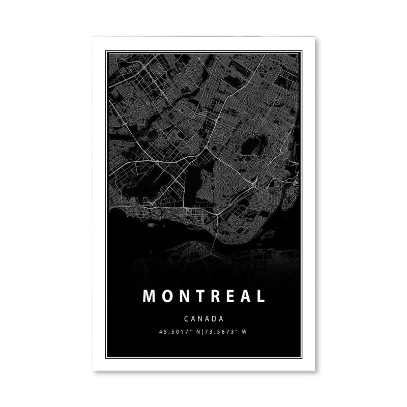 Montreal Black Canvas