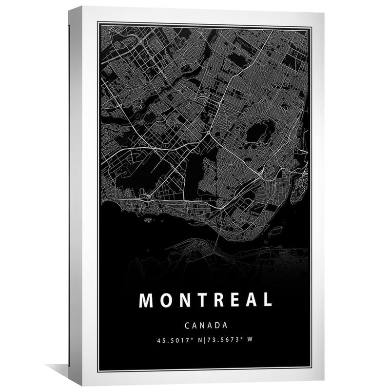 Montreal Black Canvas