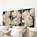 Moody Pink and White Peonies Art. Floral Set of 3 Prints by Wall Art Set