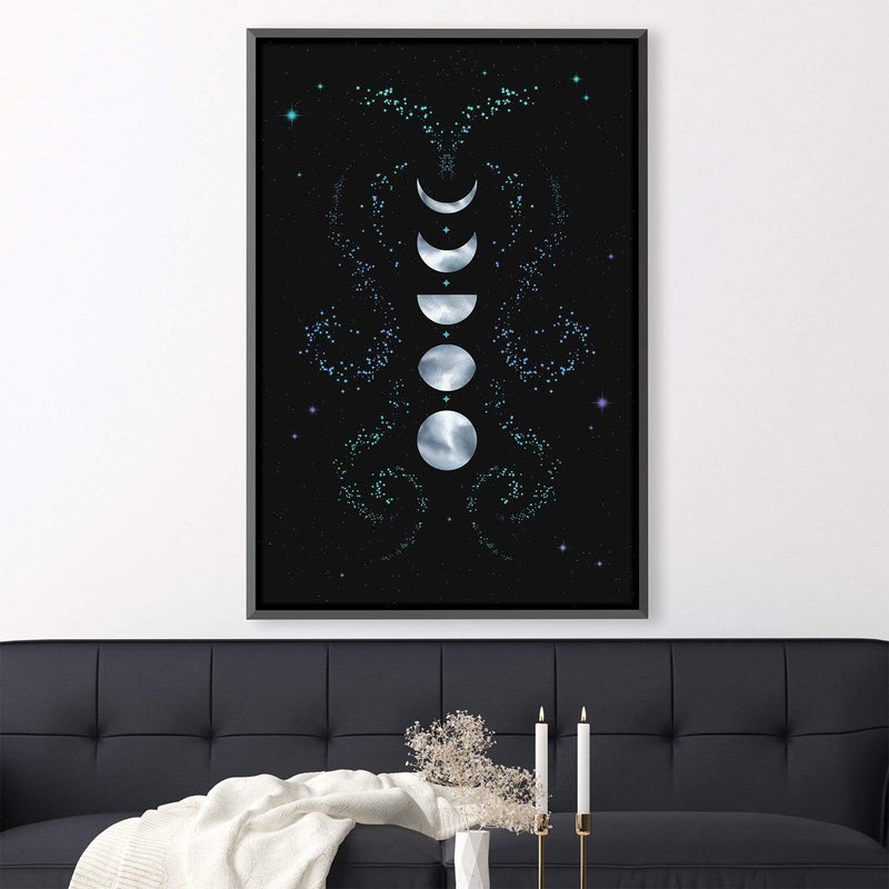 Moon and Stars Canvas