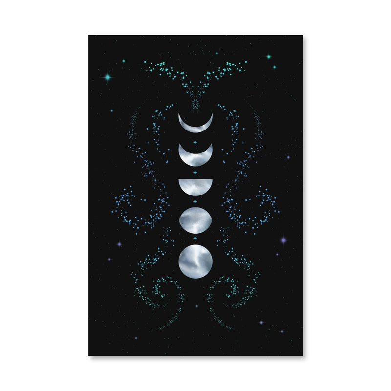 Moon and Stars Canvas