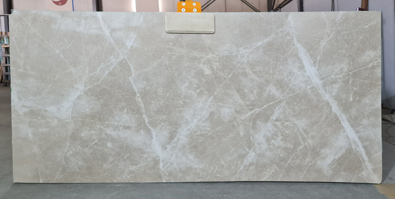 Moon Cream Bookmatching Polished Marble Slab