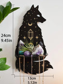 GobekUsa Moon Phase Black Cat Wooden Shelf