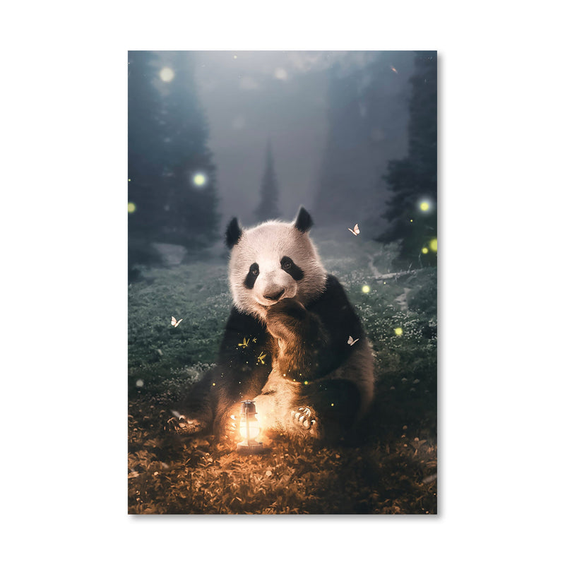 Moonlight Panda Canvas