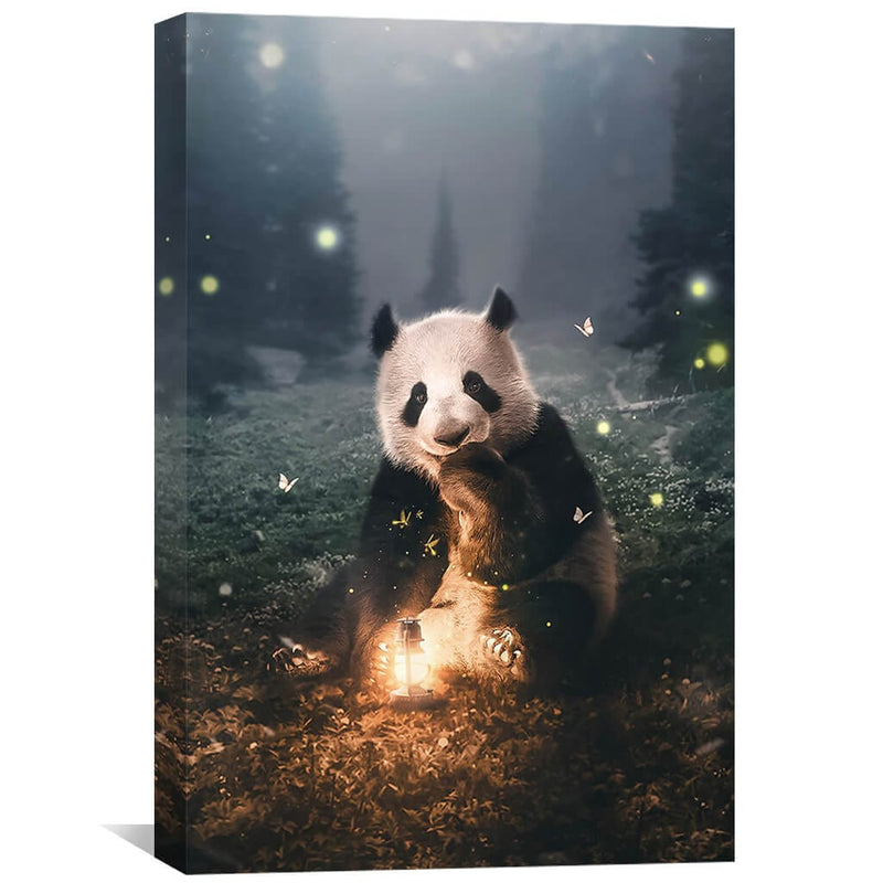 Moonlight Panda Canvas