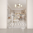 Wide Walk Through Pressure Mounted Baby Gate For Stairs