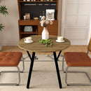 Modern Round Dining Table Compact Durable Scratch Resistant