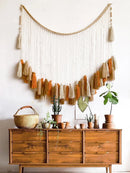 GobekUsa Moroccan Bohemian Wall Decor Tapestry Curtain Homestay Woven Macrame Sofa Tapestry Livingroom Wall Boho Decoration Home Decor