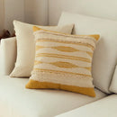 Moroccan geometric cream & mustard cushion cover set living room by Decorbites