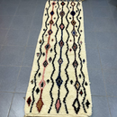 GobekUsa Moroccan Handmade Beni Ouarain Rug 2.5m x 0.7m